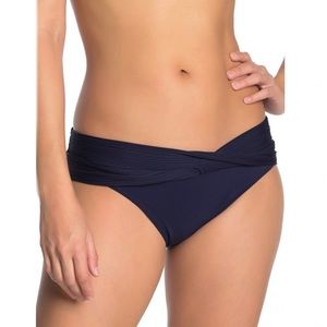 NEW Robin Piccone Twist Band Bikini Bottom Small